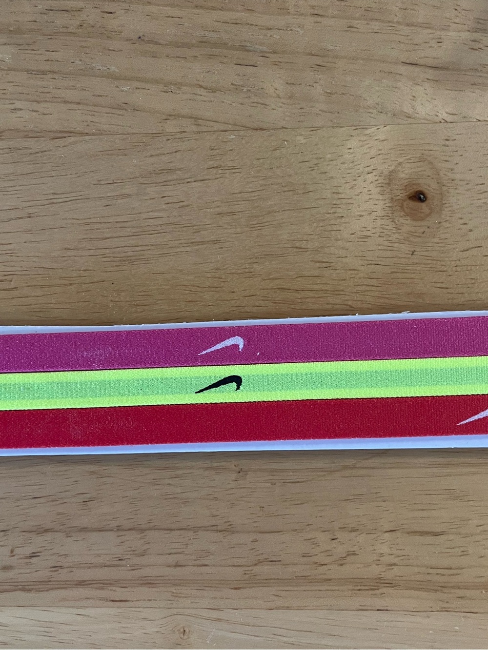 Nike Women's Pink, Neon Yellow & Red Athletic Headband Trio